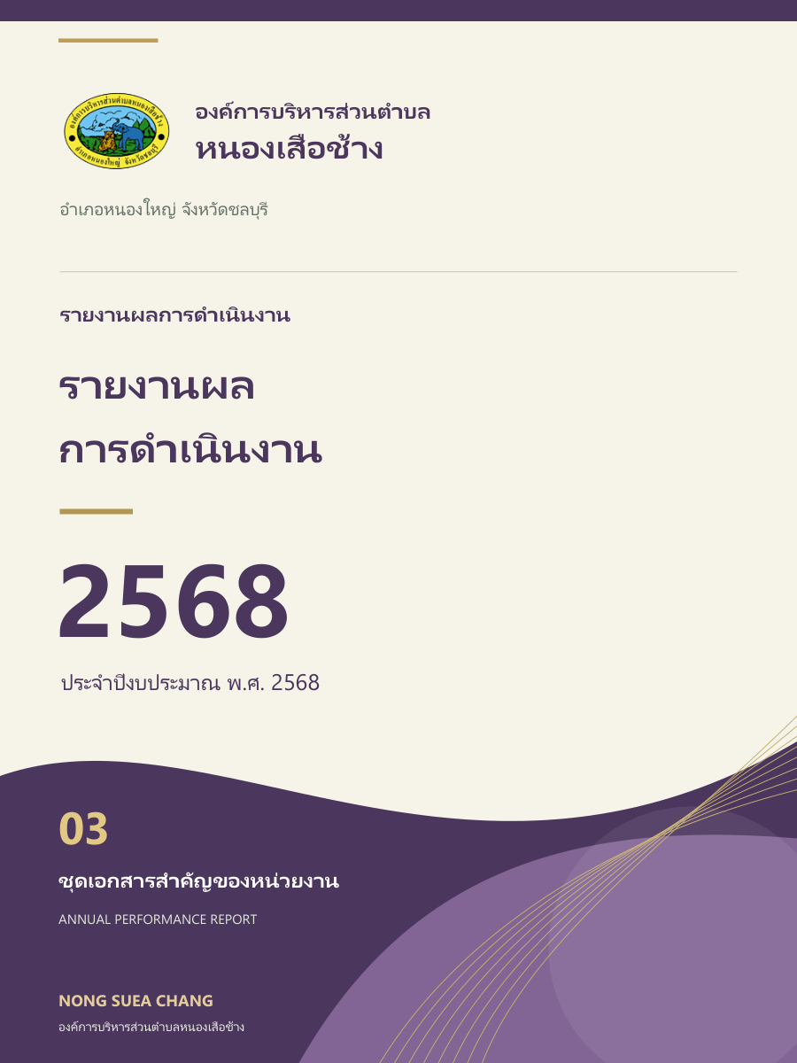 รายงานผลการดำเนินงาน ประจำปีงบประมาณ พ.ศ.2568