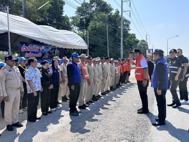 ร่วมการตรวจเยี่ยมของคณะทำงานติดตามเเละตรวจเยี่ยมจุดตรวจร่วม ช่วง  เทศกาลสงกรานต์ ปี 2569