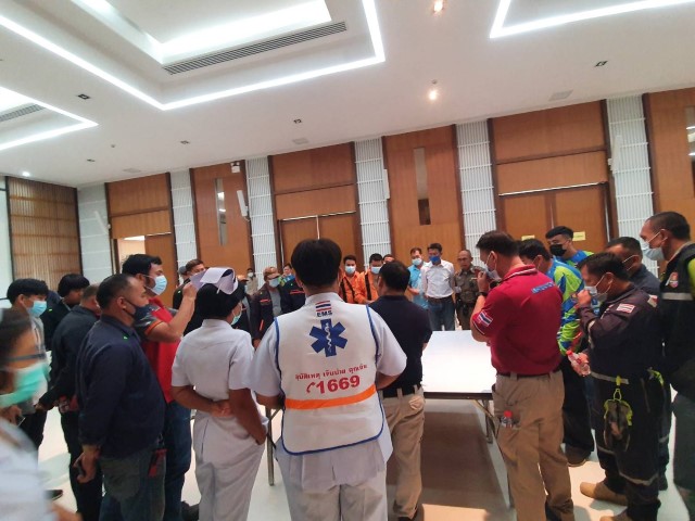 ร่วมโครงการจัดทำแผนและซักซ้อมฝึกอบรมแผนป้องกันและบรรเทาสาธารณภัยฯ