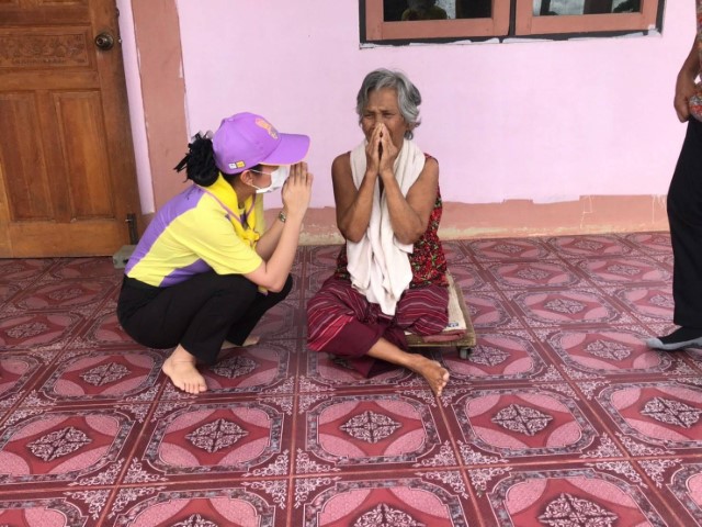 ร่วมต้อนรับและร่วมกิจกรรมลงพื้นที่เยี่ยมผู้ป่วยติดเตียง ผู้สูงอายุฯ