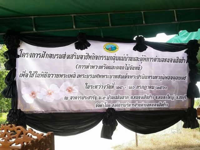 โครงการอบรมส่งเสริมอาชีพกิจกรรมกลุ่มแม่บ้านและผู้พิการ