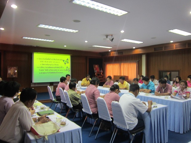 การประชุมหัวหน้าส่วนราชการประจำเดือน มีนาคม 2557