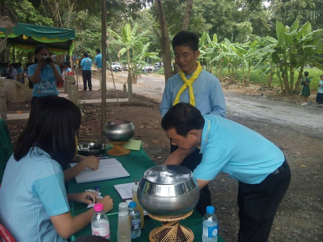 ร่วมกิจกรรมบวชป่าชุมชนโรงเรียนบ้านหลังเขา